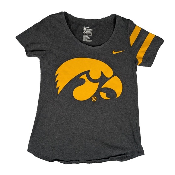 Iowa Hawkeyes | Nike | Gray | Womens | Graphic T-Shirt Athletic‎ | M - Picture 1 of 10